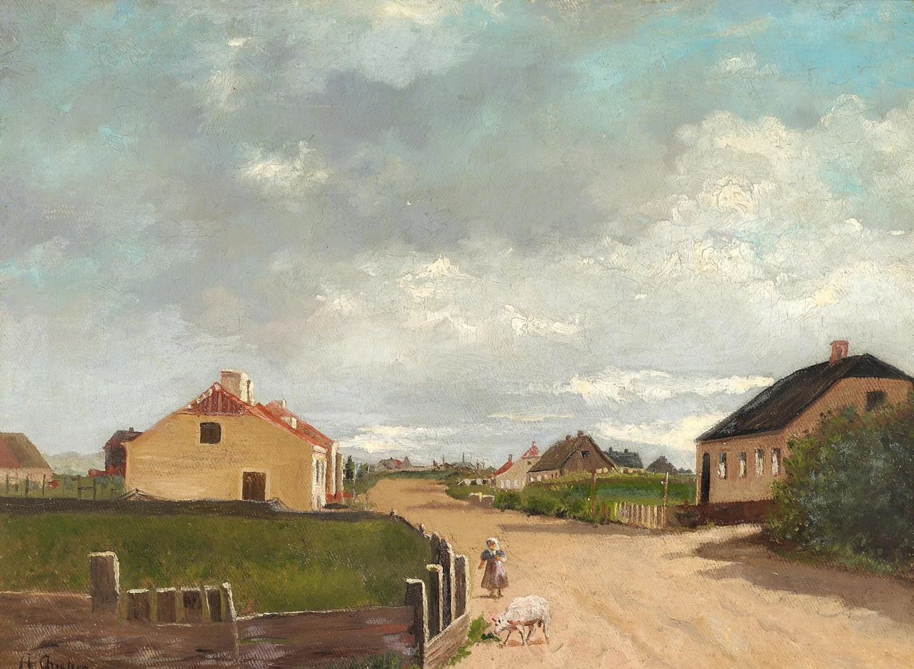Festa di strada con bambina, Skagen - 1883